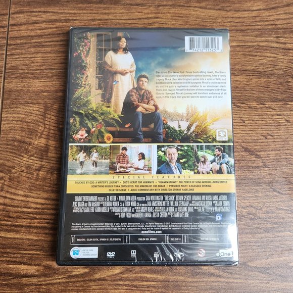 DVD 2/$10 or 6/$20 The Shack SEALED - Picture 2 of 2